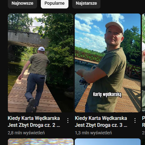 Rolki YouTube: 2,8 i 1,3 mln wyświetleń